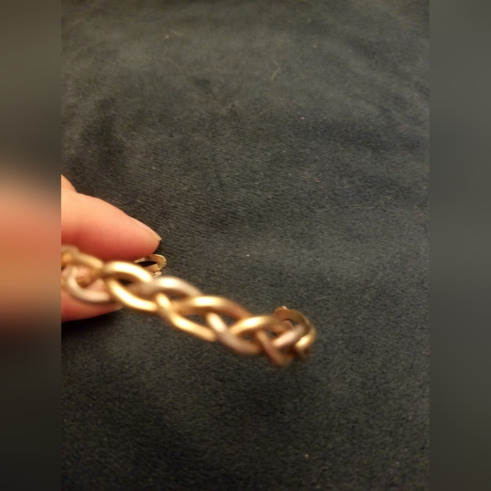 Sterling Silver Two Colors Bracelet - image 3